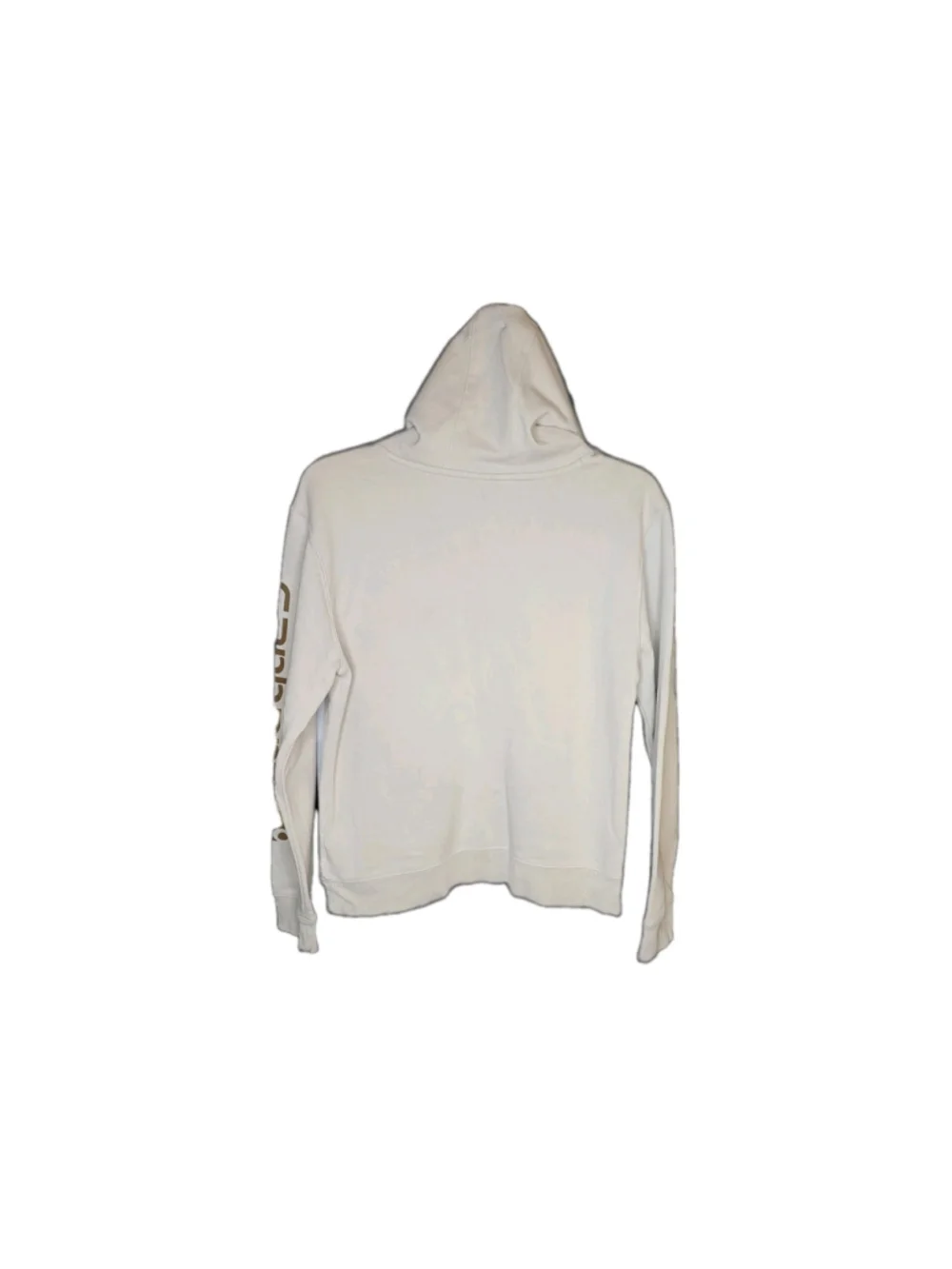 Carhartt Logo Print Pullover Hoodie Off-White Size XL 18-20 Youth